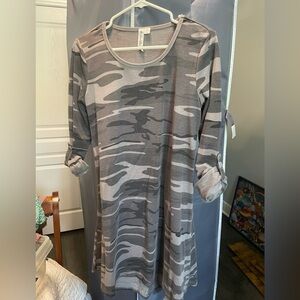 Others Follow t-shirt dress NWOT. Never worn medium camouflage print smoke free